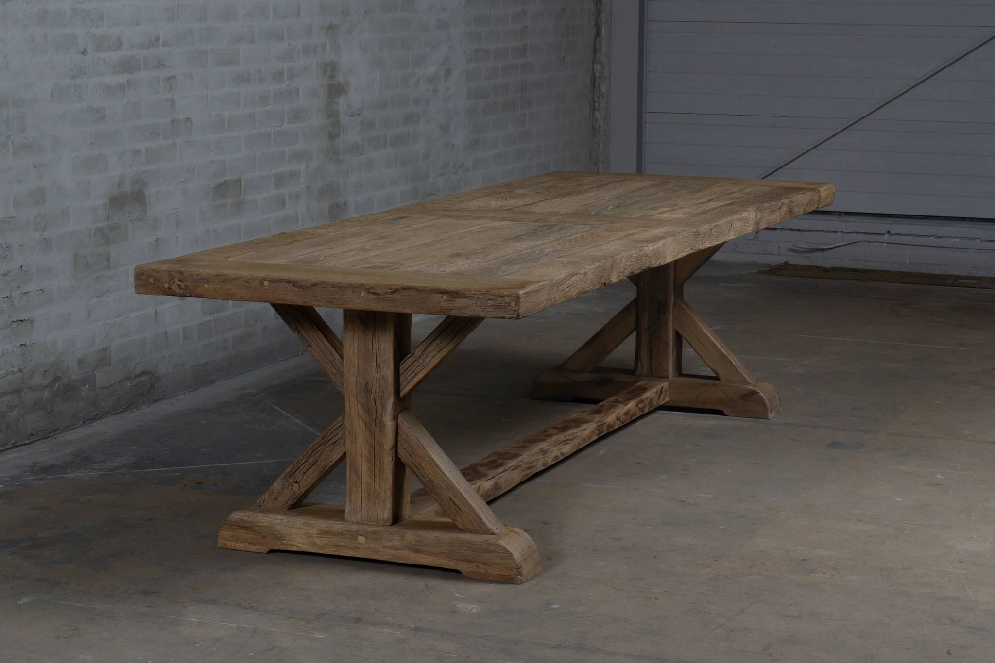 Table de ferme Cross – Chêne Ancien 300 cm