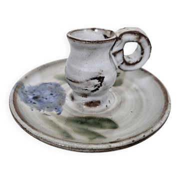 Ceramic candle holder by Albert Thiry, France, 1960s