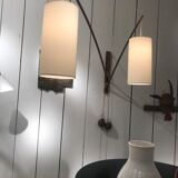 Rupprecht teak wall light Skrip for Skrip Leuchten, Germany 1950