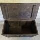 Carved solid wood chest.