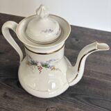 Porcelain Coffee Pot Decorated with Currants - Vintage 1900