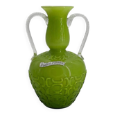 Vase en opaline des années 50 made in Italy par Opalina Fiorantina