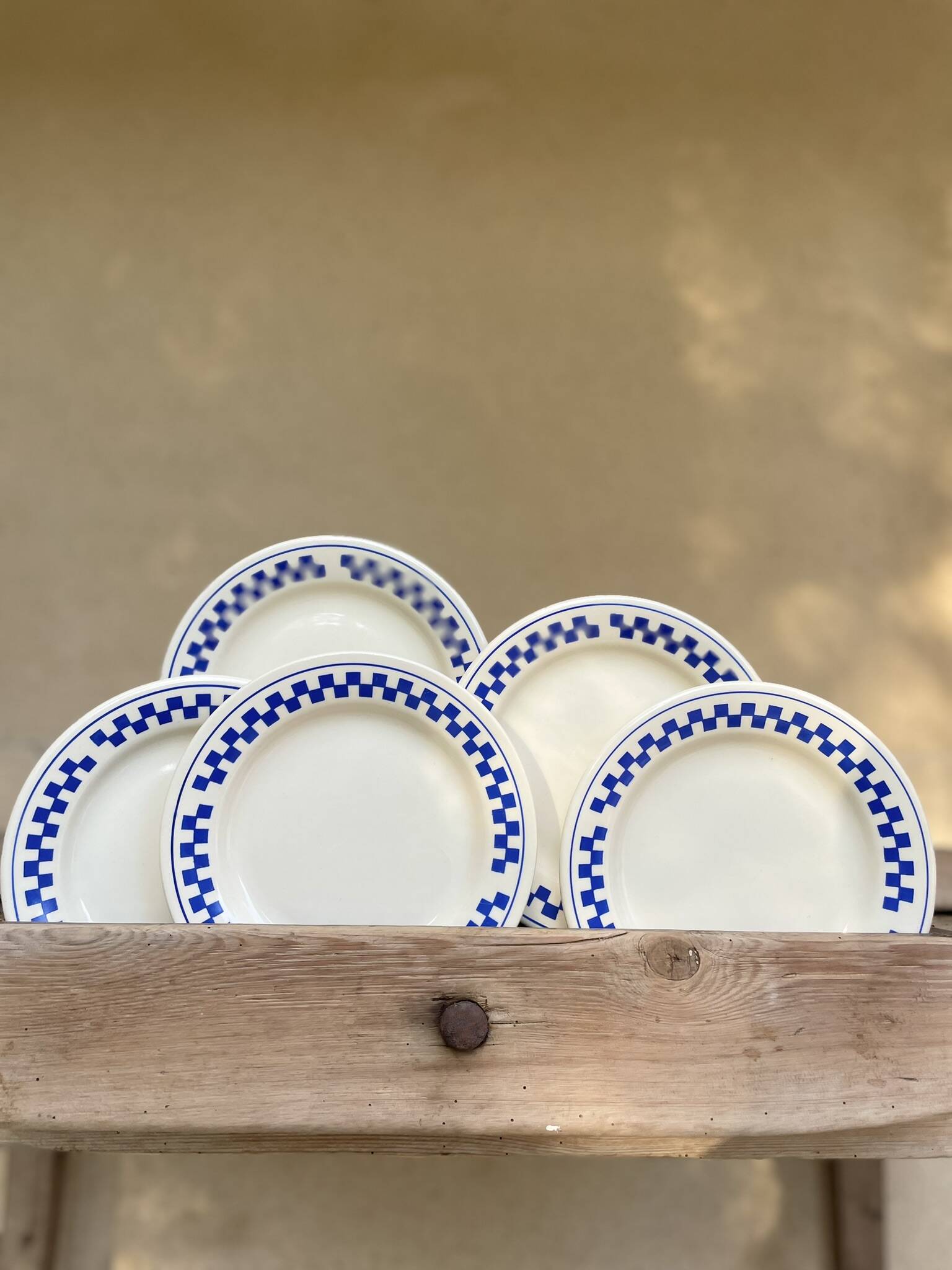 Lot de 5 assiettes vintage