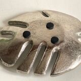LEAF-Shaped Metal Pocket Empty
