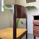 Bureau et sa chaise scandinave palissandre