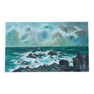 Peinture sur toile, Marine