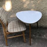 Free-form vintage tripod coffee table