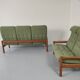 Danish sofa set 2-seater and 3-seater teak by Domino Møbler