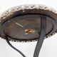 Tripod gueridon in wrought iron with brass decorations and alabaster top - 1950s