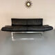 De Sede DS 140 midnight blue 3-seater vintage leather sofa 1980s design
