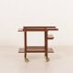 Teak bar cart, serving trolley, 1960s