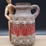 West Germany red vase 9325