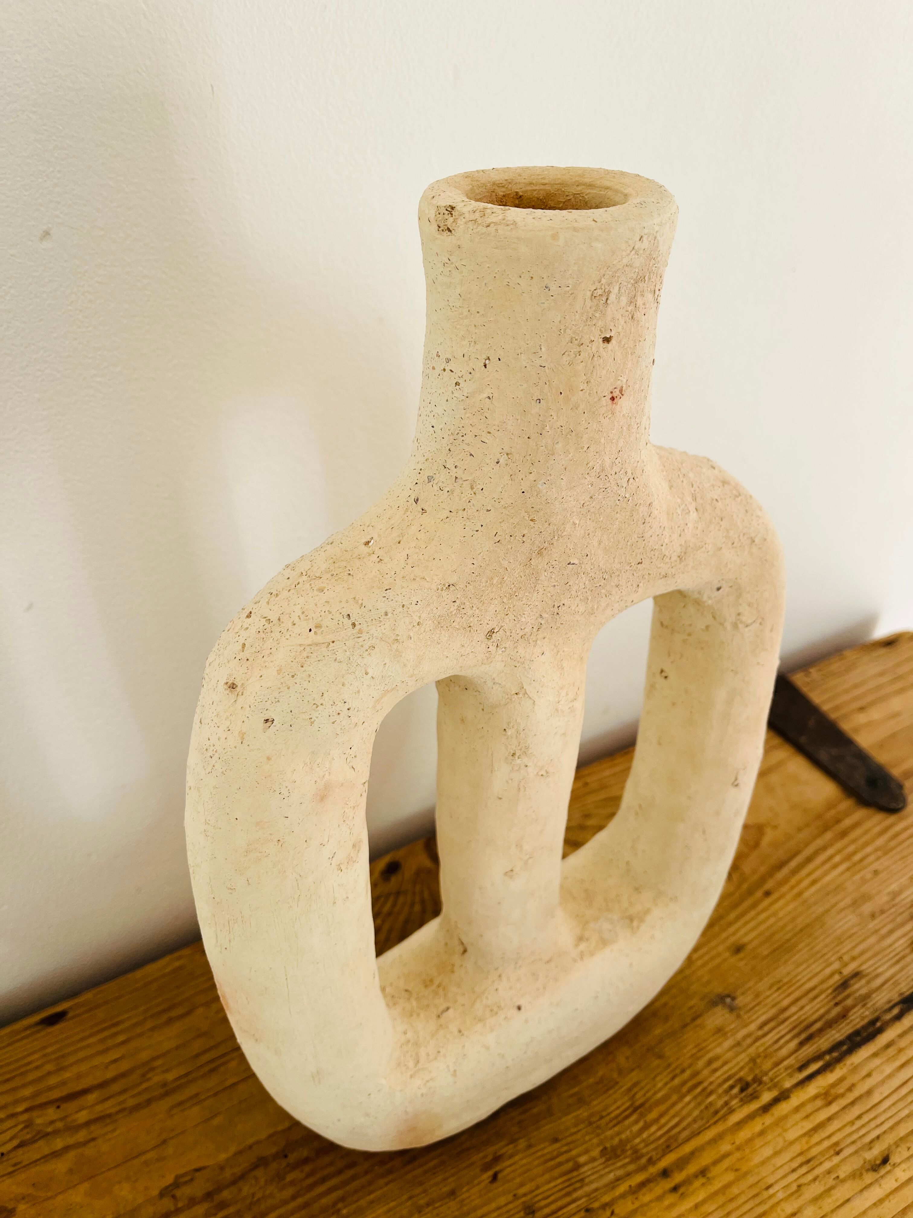 Moroccan pottery Tamegroute blanche