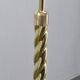 Italian Art Deco Brass Floor Lamp with Glass Globe, 1930s
