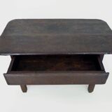 Work table with drawer, workshop table, wooden dining table. 18th century