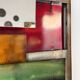 Large metal "polychrome" mirror — 1970s