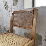 Pair of Baumann chairs beech and cannage