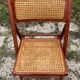 Pair of Italian folding chairs in vintage canning