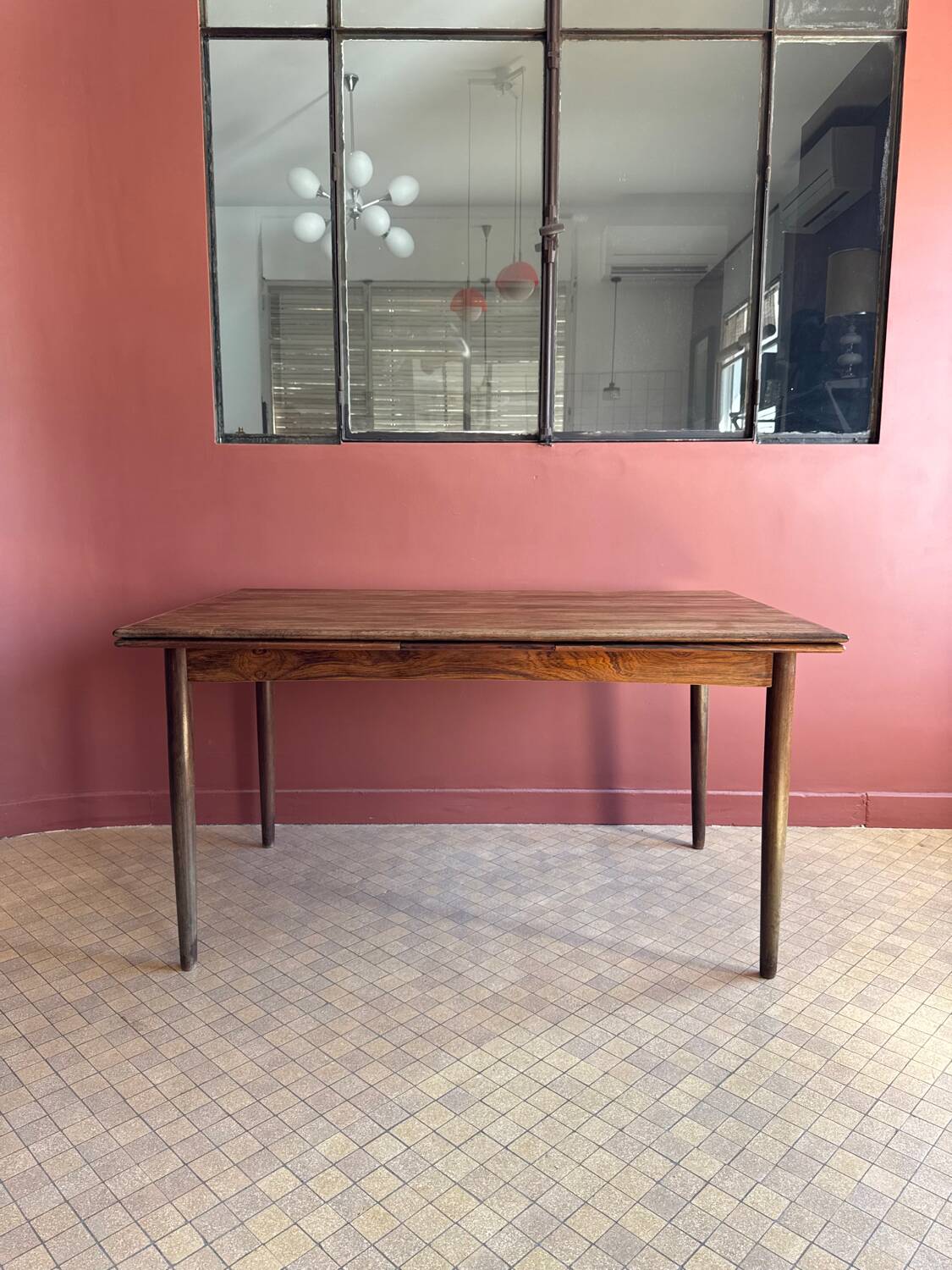 Rosewood table with extension