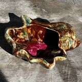 Vintage ceramic seashell trinket tray from Vallauris, 20/17 cm