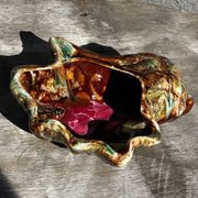 Vintage ceramic seashell trinket tray from Vallauris, 20/17 cm