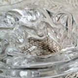 Baccarat crystal ashtray floral pattern - vintage 60s
