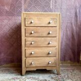 Art Deco oak chest of drawers.