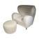 Lounge chair by Märta Blomstedt and matching footstool