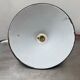 Lot 3 old industrial conical suspensions emaillees 25 cm