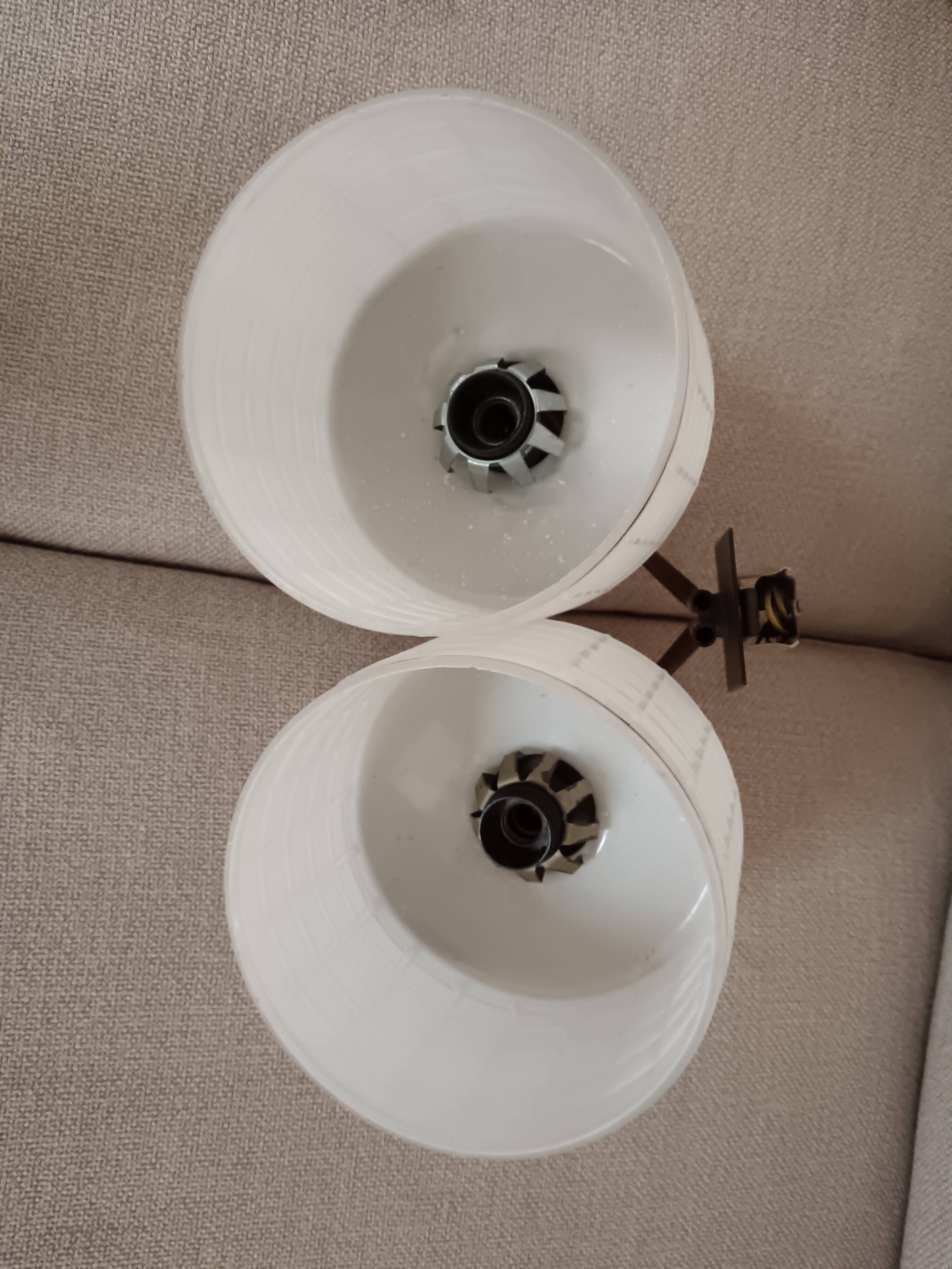 Pair of 50s/60s art deco style wall lights
