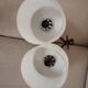 Pair of 50s/60s art deco style wall lights