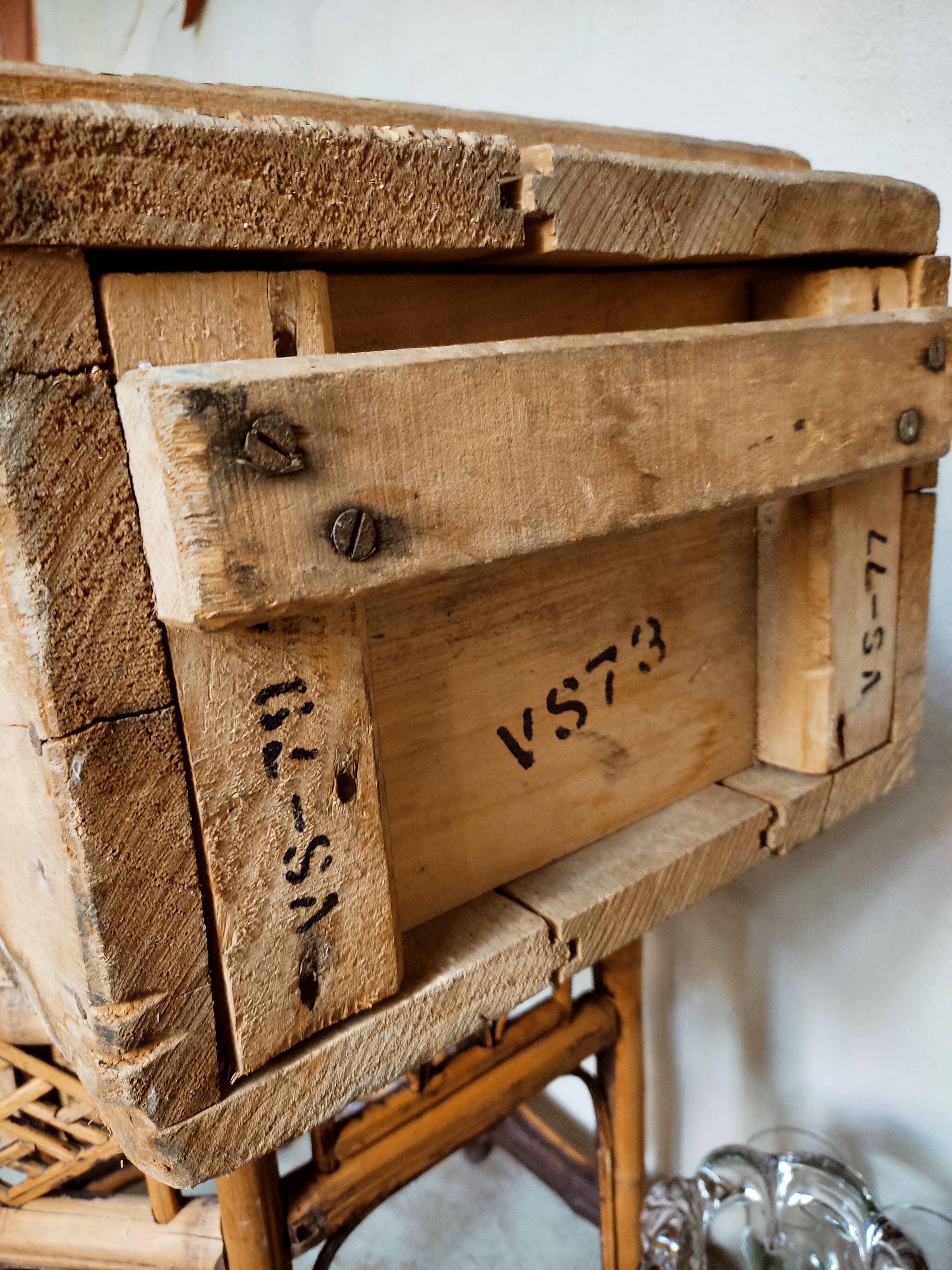 Solid oak ammunition box