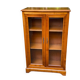 Louis Philippe display cabinet made of solid wood from the 1960s.