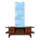 Art Deco mahogany console table, vintage entrance furniture.