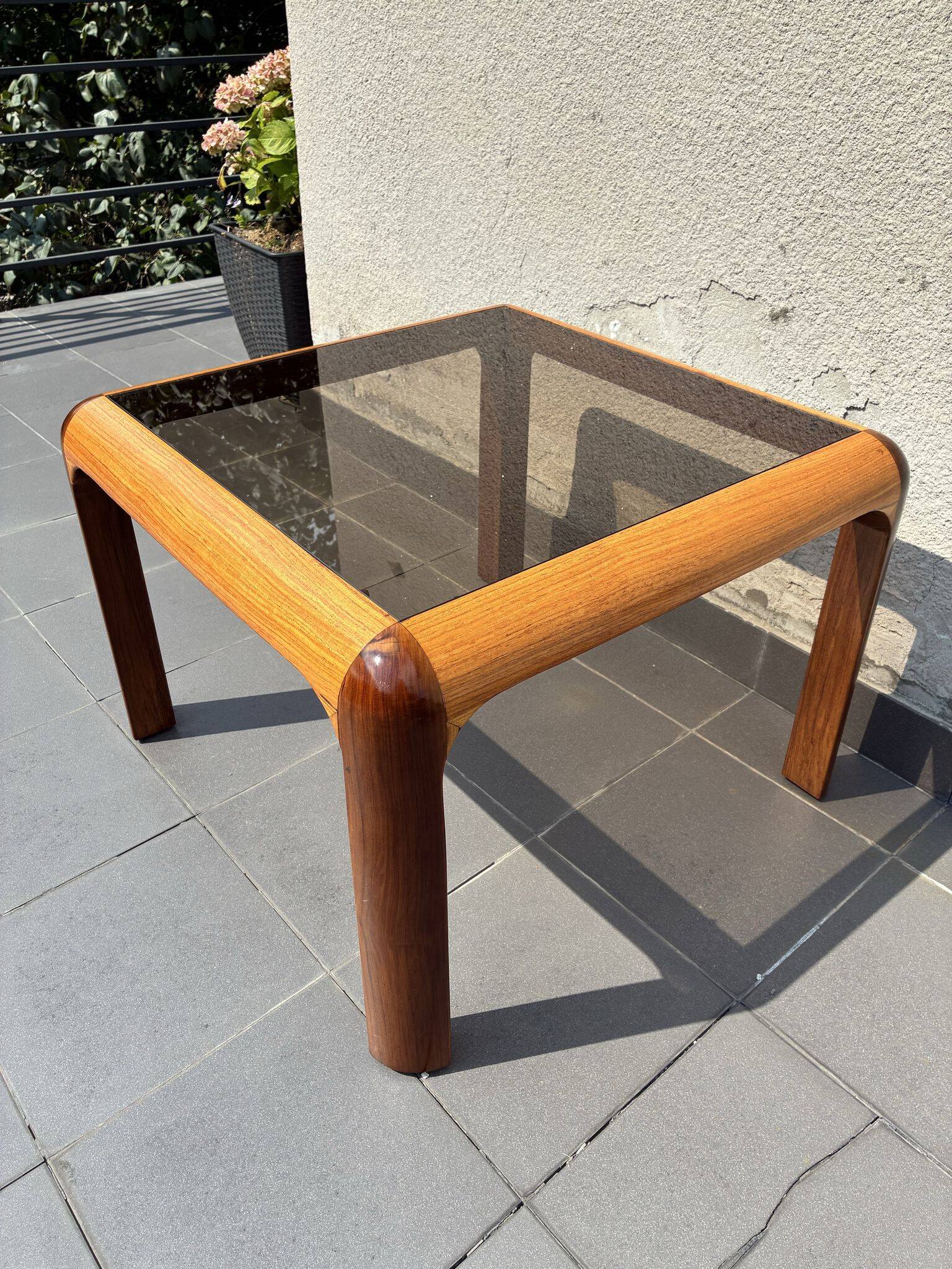 Danish coffee table in oak and teak, 1970s