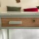 Painted wooden desk