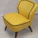 Vintage cocktail armchair from the 50's restored Kenzo fabric Lelievre Edition