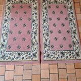 Pair of front of bed rugs 2 times 1m10 x 0m57