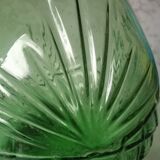 Chiseled glass decanter