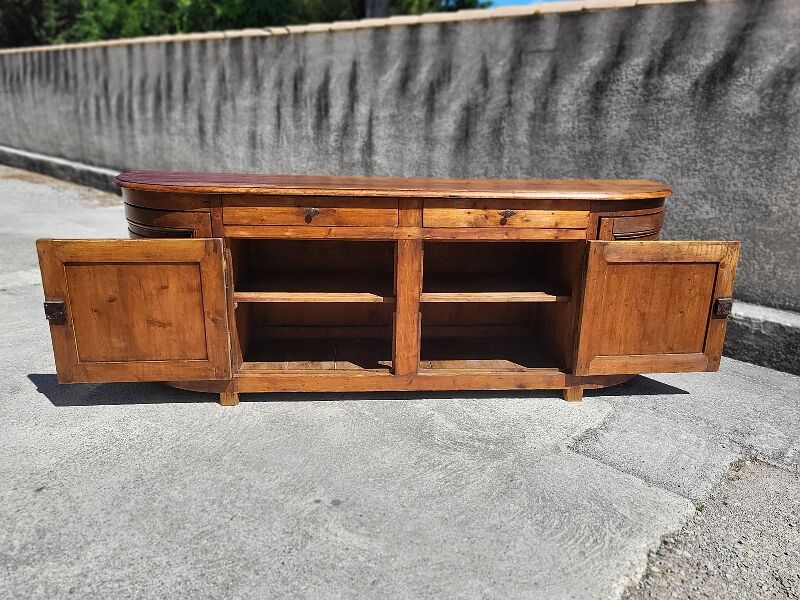 Row 4 doors 2 drawers in pitchpin xix th siecle