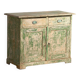 Antique bedroom chest of drawers with green tones (c.1920) #8