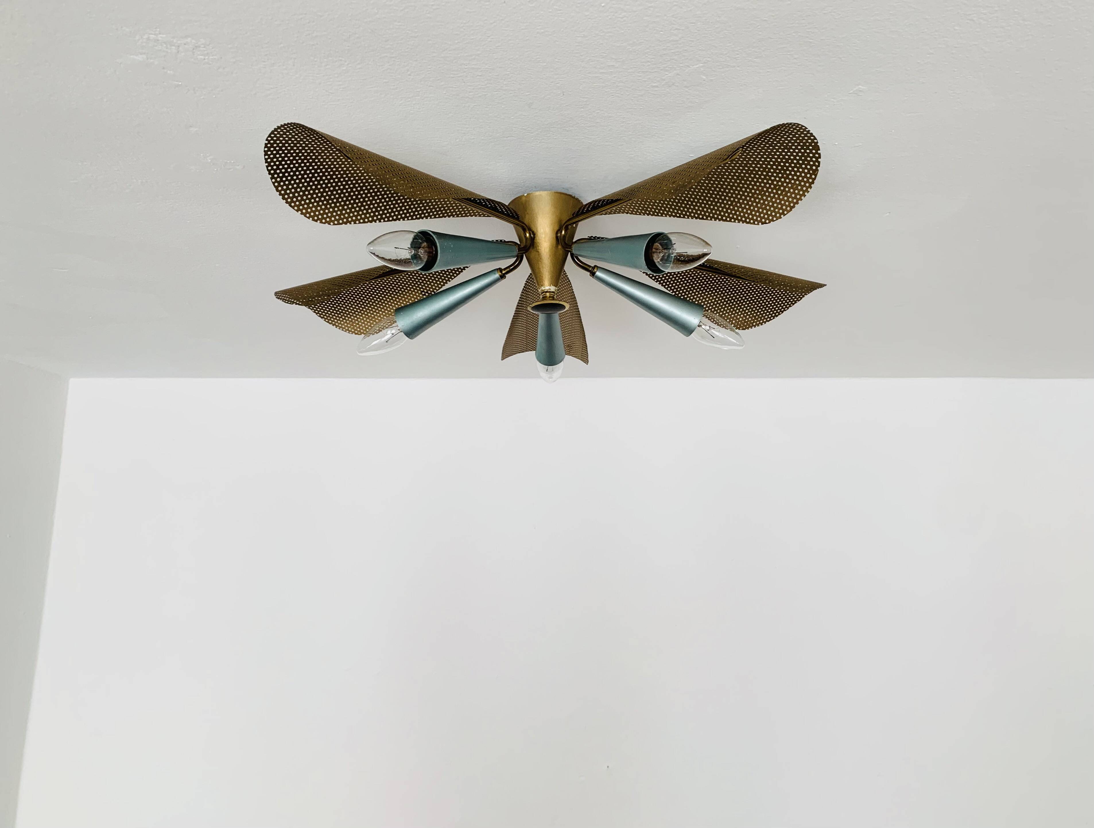 Golden Italian Flush Lamp