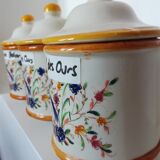 3 vintage spice jars