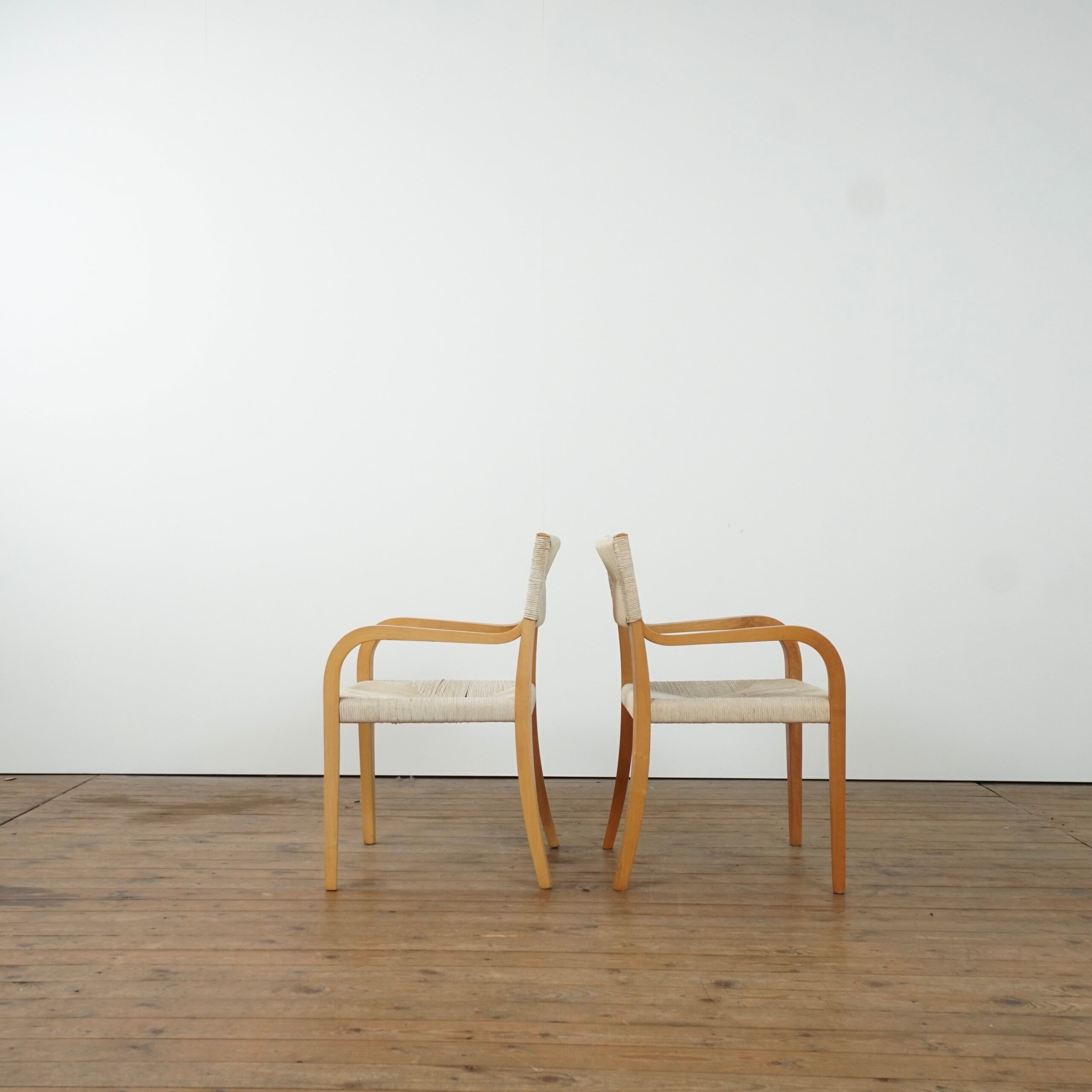 Set of 8 Risiedo dining chairs by Luca Meda for Molteni