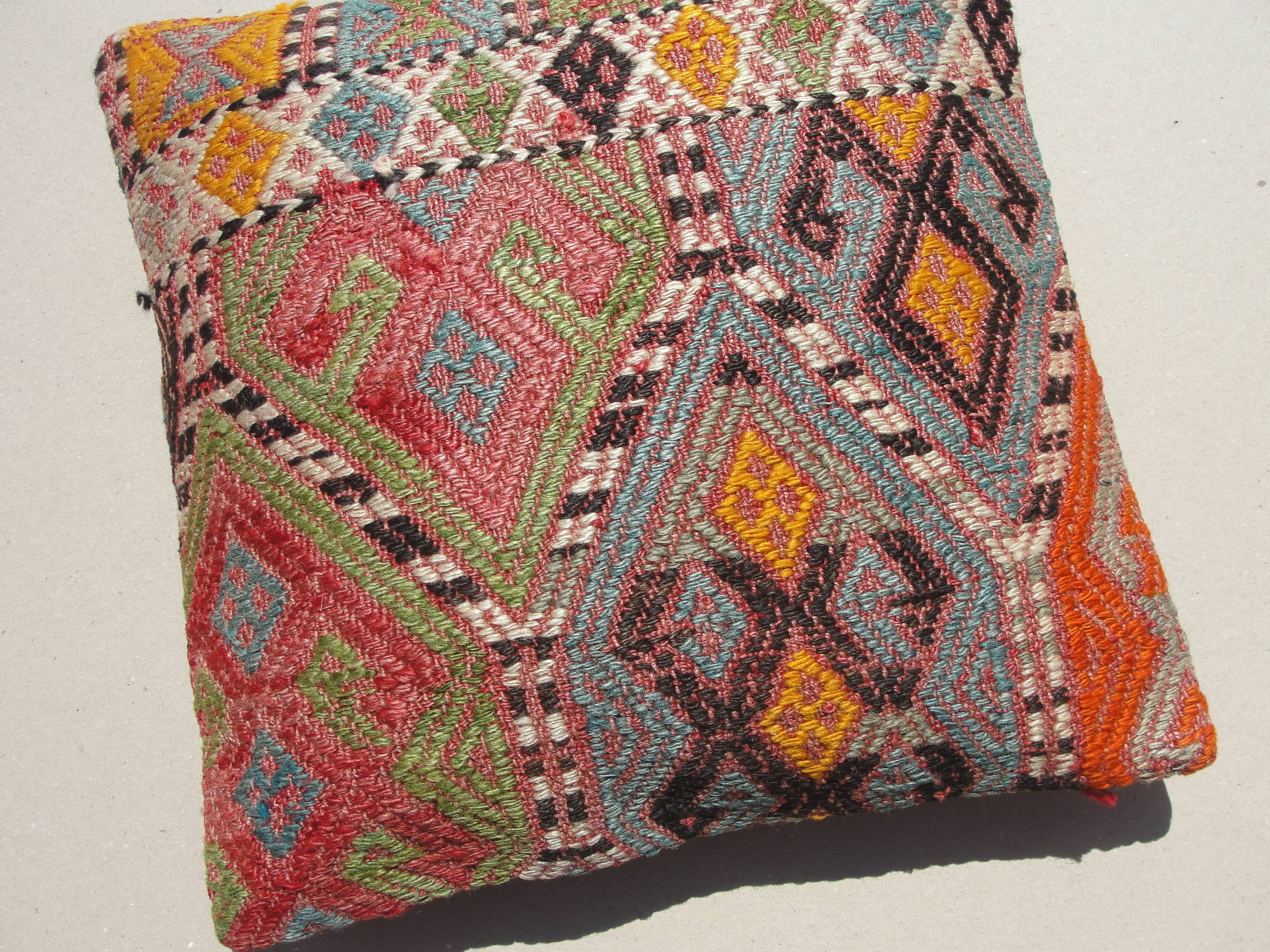 Handmade decorative kilim rug pillow cover cushion case kissen