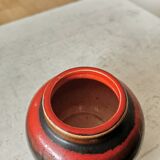 Vase vintage à glaçure lave : KIL Yougoslavie, décoration style milieu du siècle des années 1970