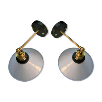 Pair of industrial  wall light