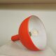 Vintage Orange Chrome Pendant Light: 1970s Space Age Lamp