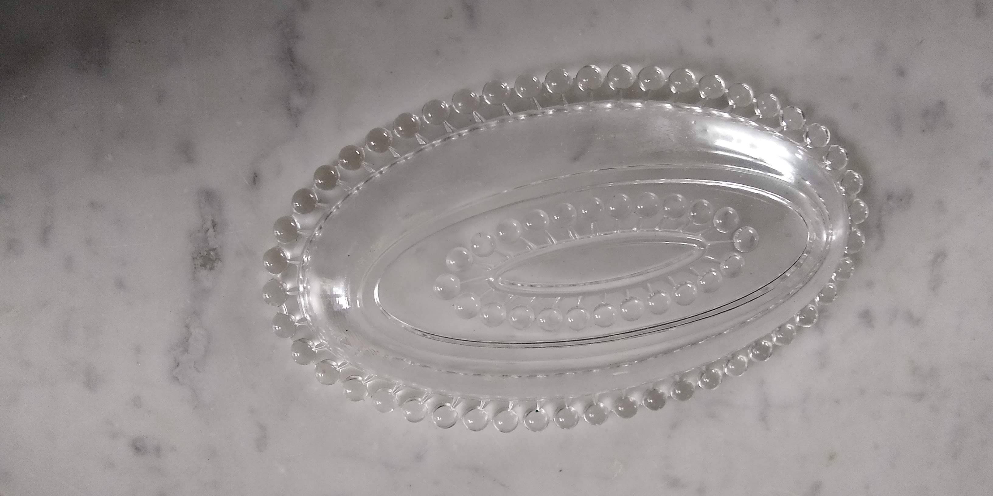 Imperial Candlewick Beaded Glass Dish