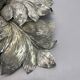 rare 36cm silver tone Metal Florentiner Leaf Theatre Ceiling Light, Italy